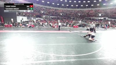 130 lbs Quarterfinal - Jordy Bowe, CrassTrained: Weigh In Club vs Jackson Verley, Ozaukee