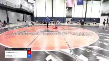 70-80 lbs Rr Rnd 2 - Oliver Maidment, Midwest RTC vs Cain Woods, Midwest RTC