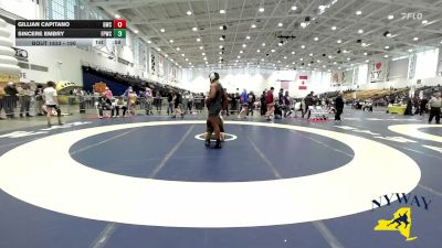 190 lbs Quarterfinal - Sincere Embry, Funky Panda Wrestling Club vs Gillian Capitano, Grindhouse Wrestling Club