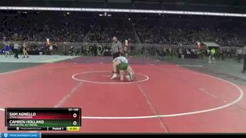 D1-130 lbs Cons. Round 2 - Camren Holland, Waterford Kettering vs Sam Agnello, Utica Eisenhower