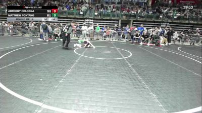 70 lbs Round Of 16 - Anthony Cologna, Triumph Trained vs Matthew Pontano, Williamstown Braves Youth Wrestling