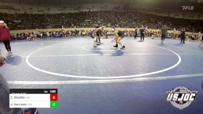 112 lbs Round Of 32 - Cash Weddle, Tuttle Wrestling Club vs Jeremiah Harrison, Lions Wrestling Academy