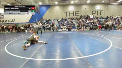 130 lbs Cons. Round 2 - Iverson Pacheco, Peak Wrestling Club vs McKay Hallman, Northside Wrestling Club