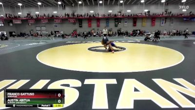 157 lbs Cons. Round 2 - Austin Abitua, Aurora Universtiy vs Franco Gattuso, Wheaton