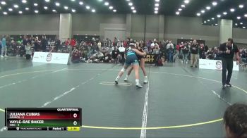 123 lbs Quarters & 1st Wb (16 Team) - Vayle-rae Baker, King vs Juliana Cubias, Gannon