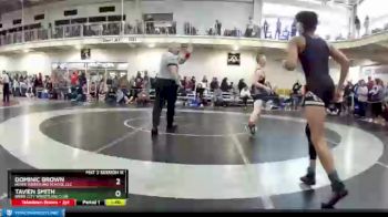 120 lbs Champ. Round 3 - Tavien Smith, River City Wrestling Club vs Dominic Brown, Howe Wrestling School LLC