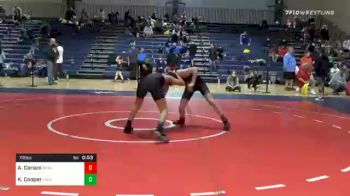 115 lbs 5th Place - Anthony Ceriani, South Paulding Junior Spartans vs Kaleb Cooper, Level Up