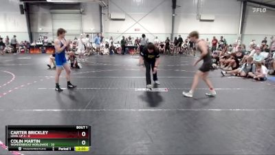 138 lbs Semis (4 Team) - Colin Martin, WonderBread Worldwide vs Carter Brickley, Level Up A