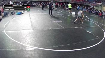 101 lbs Cons. Round 4 - Lexie Bruhn, Clarkson Leigh vs Olivia Bice, CWO