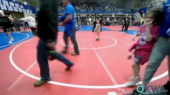 49 lbs Consi Of 4 - Sawyer Simpson, Salina Wrestling Club vs Hudson Kirk, Dark Cloud Wrestling Club