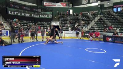 92 lbs Cons. Round 4 - Kai Weiss, KS vs Henry Metzler, WI