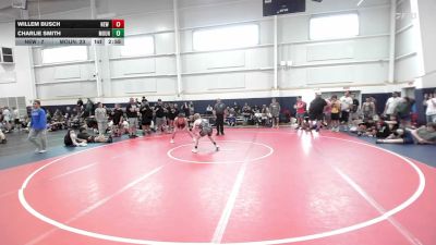 132 lbs Quarterfinal - Willem Busch, New Albany - HS vs Charlie Smith, Mount Airy - HS
