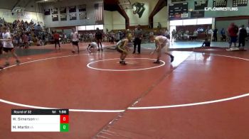113 lbs Round Of 32 - Will Simerson, Nc vs Max Martin, Va
