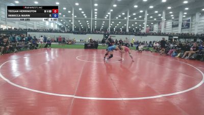 100 lbs Teegan Herrington, Ohio Red vs Rebecca Marin, Florida