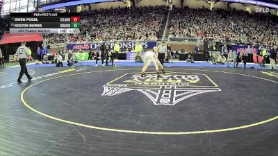 D4-113 lbs 1st Place Match - Owen Fogel, St Louis vs Kolton Burns, Decatur