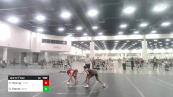 109 lbs Quarterfinal - Sophia Hennigh, Juggernaut WC vs Sky Ramos, Monster Garage
