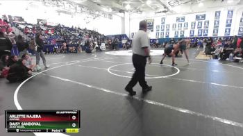 140 lbs Quarterfinal - ARLETTE NAJERA, Mayfair vs Daisy Sandoval, Aliso Niguel