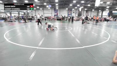 100 lbs Rr Rnd 2 - Alexis Smith, Lady Bandits vs Cassidy O`Connell, Team RJN Green