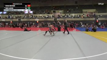 110 lbs Cons. Round 3 - Ben Lange, Rushford-Peterson vs Evan Becker, Wabasha-Kellogg-Alma-Pepin