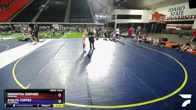 85 lbs Quarterfinal - Samantha Shepard, Montana vs Evelyn Cortez, California