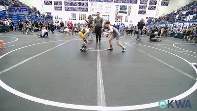 80 lbs Quarterfinal - Liam Kappler, Choctaw Ironman Youth Wrestling vs Brennan Gray, Midwest City Bombers Youth Wrestling Club