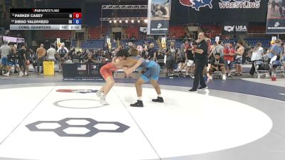 157 lbs Cons. Quarters - Parker Casey, Iowa vs Diego Valdiviezo, California