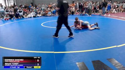 92 lbs Round 4 - Dominick Sanchez, Forks Wrestling Club vs Regan Yundt, Pioneer Grappling Academy