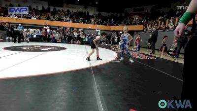 58 lbs Round Of 16 - Kyler Clement, Madill Takedown vs Tyde Begley, Choctaw Ironman Youth Wrestling