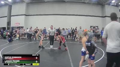 100 lbs Round 4 - Justus Robinson, Dixie Hornets vs Ladson Fraser, JET Wrestling Club