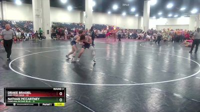 157 lbs Round 3 (6 Team) - Drake Brasiel, Ohio Titan Gold vs Nathan Mccartney, Carolina Exteme Blue