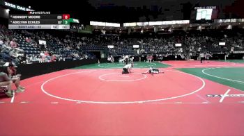 92 lbs Cons. Semi - Kennedy Moore, CEN3 vs Adelynn Eckles, ELP2