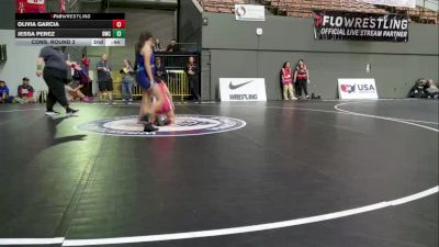 Schoolgirls - 110 lbs Cons. Round 2 - Jessa Perez, Blazers Wrestling Club vs Olivia Garcia