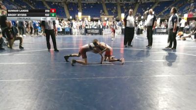 75 lbs 7th Place - Gunnar Landis, Ephrata vs Brody Myers, Portage