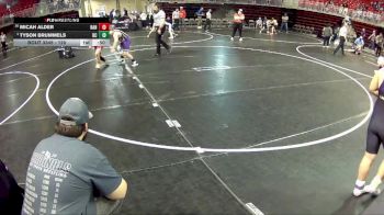 120 lbs 5th Place Match - Tyson Brummels, Battle Creek vs Micah Alder, Randolph