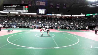 128 lbs Cons. Round 2 - Alayna Gross, MEN1 vs Vanessa Gomez, HMS1