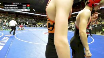 106 Class 3 lbs 5th Place Match - Nathan Donovan, Warrenton vs Cade Crawford, Platte County