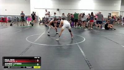 106 lbs Round 6 (8 Team) - Dominic Litterio, Myland WA vs Paul Rios, Front Royal WC