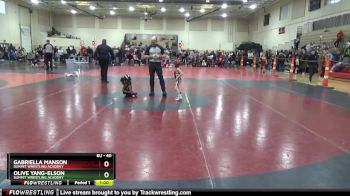 40 lbs Round 5 - Olive Yang-Elson, Summit Wrestling Academy vs Gabriella Manson, Summit Wrestling Academy