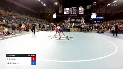 100 lbs Cons 16 #2 - Aidan Ortega, IL vs Daviel Rivera-Diaz, Ust