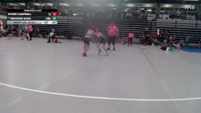 57-63 lbs Cons. Semi - Grayson Alvis, MGM Silver Spartans vs Ryker Campbell, CrassTrained:Weigh In Club