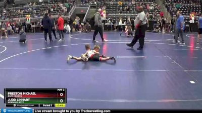 50 lbs Quarterfinal - Preston Michael, Back 2 Basics vs Judd Linhart, Nebraska Boyz