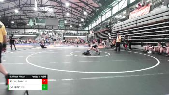 80-86 lbs 5th Place Match - Jase Spain, Relentless Training Center vs Konner Jacobson, Alber Athletics