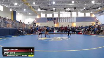 120 lbs Champ. Round 1 - Sasha Sandoval, Oxford vs Sandy Evans, East Central High School Girls