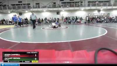 126 lbs Cons. Round 6 - Ayden Campbell, Indiana vs Zachary Brown, Indiana
