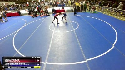 150 lbs Cons. Round 3 - Giovanni Ruiz, Wasco Wrestling Club vs Liebekind Zinsmann, Ferndale Wrestling Club/Lost Coast Wrestling