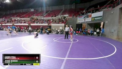 132 lbs 2nd Wrestleback And Semi-finals(16 Team) - Aydin Bodick, Leander vs Jaden Pina, Amarillo Caprock