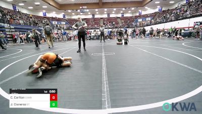 52 lbs Semifinal - Cooper Carlton, Cowboy Wrestling vs Jax Cisneroz, BullTrained