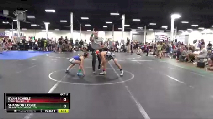 88 lbs Finals (2 Team) - Evan Schiele, Colon Trained vs Shannon Logue ...