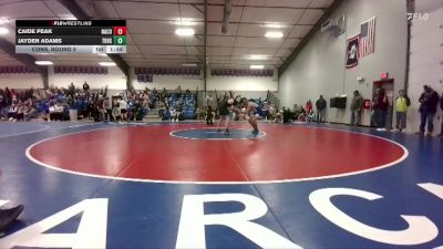 144 lbs Cons. Round 5 - Jayden Adams, Thunder Basin High School vs Caide Peak, Natrona County