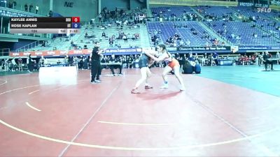 124 lbs Semis & 3rd Wb (16 Team) - Kaylee Annis, Southern Oregon University vs Rose Kaplan, Indiana Tech